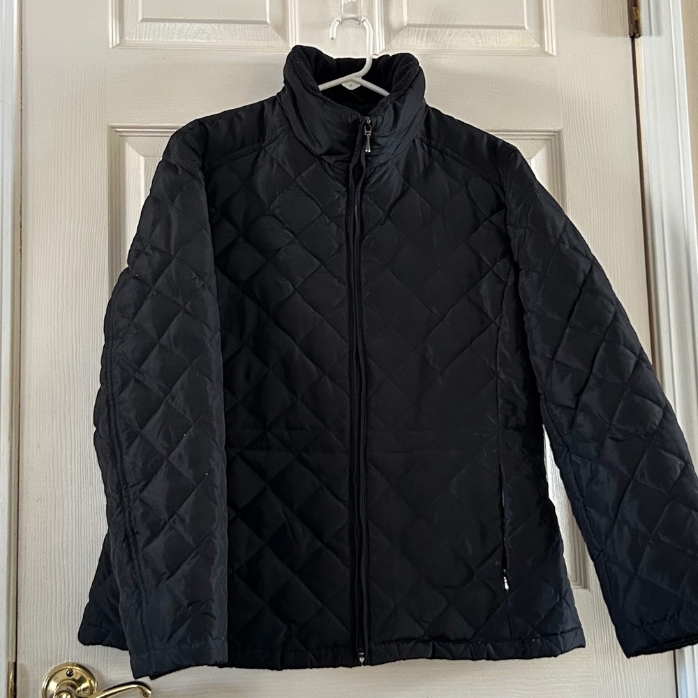 Nine West Puffer Jacket, black, Size XL